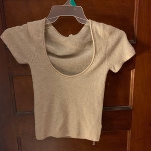NWOT Free People Cashmere Sweater Tee